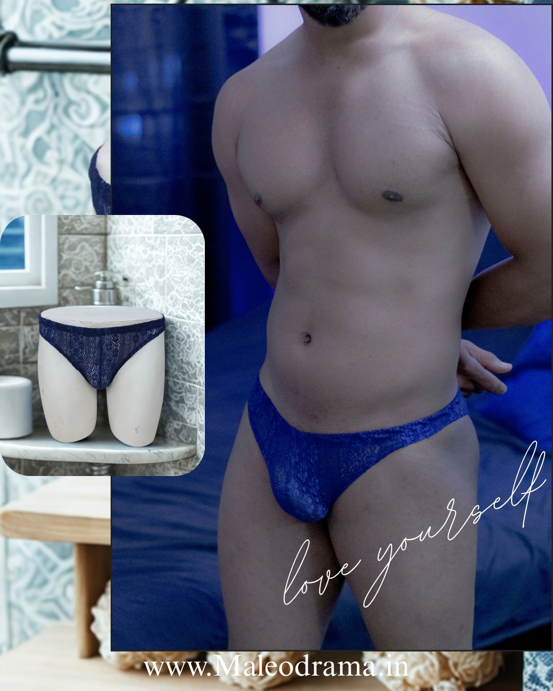 Blue Lace See through briefs