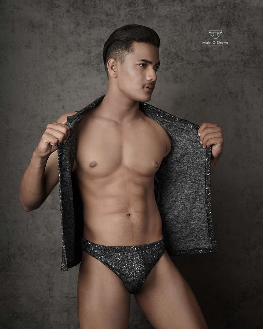 Grey Cotton Lycra Coords set with Silver shimmer spots